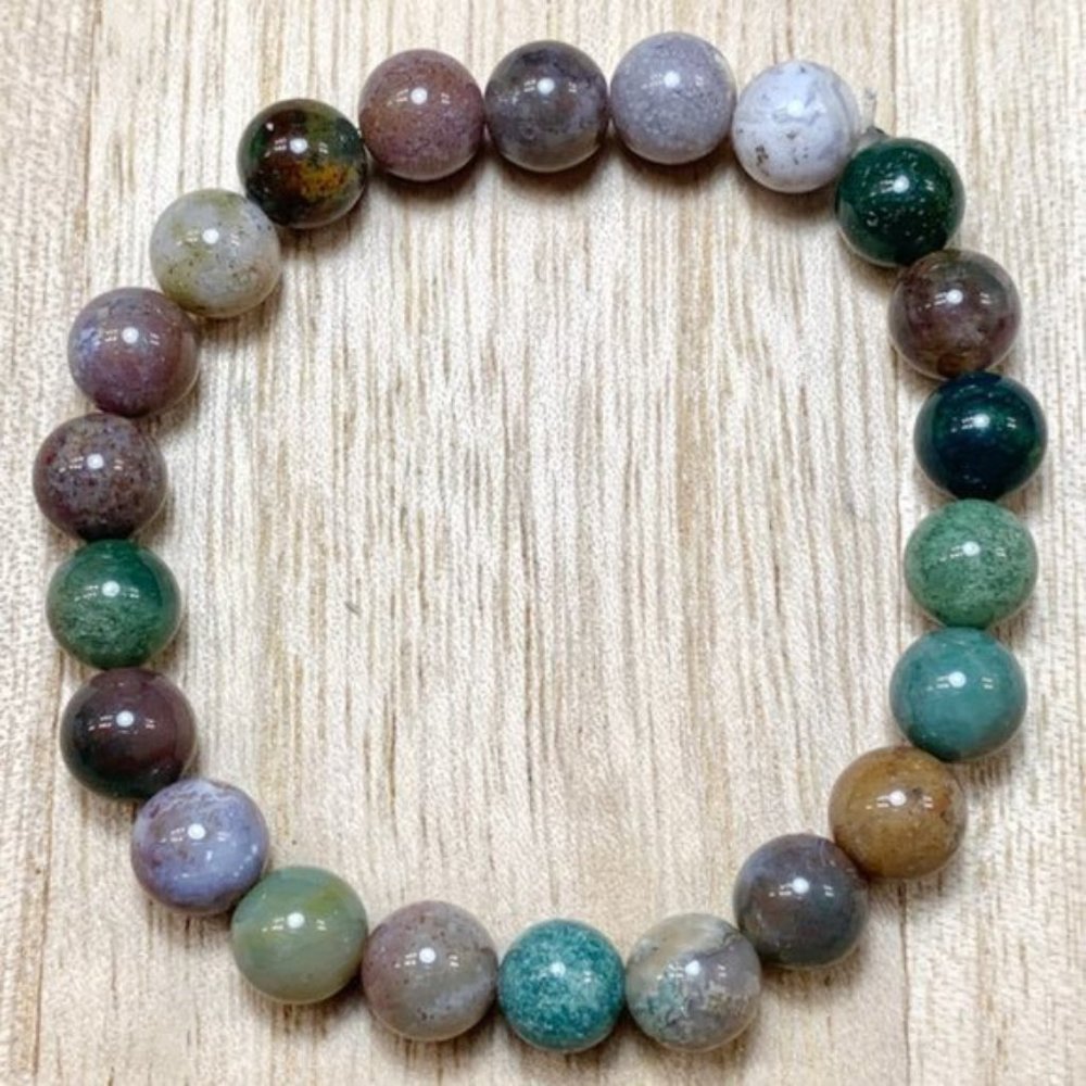 Rainbow Earth Tones Handmade Chakra Bracelet - Picture 5 of 7